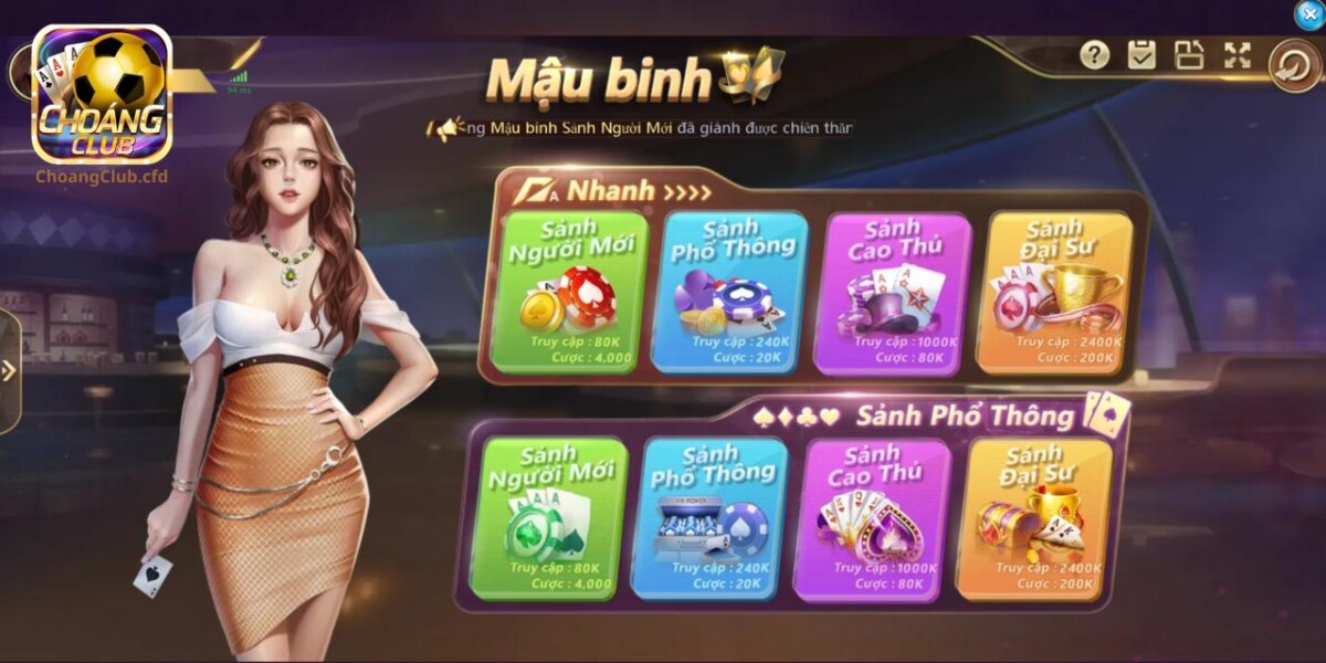 4 mức cược với 4 phòng chơi đánh bài Mậu Binh đầy lôi cuốn