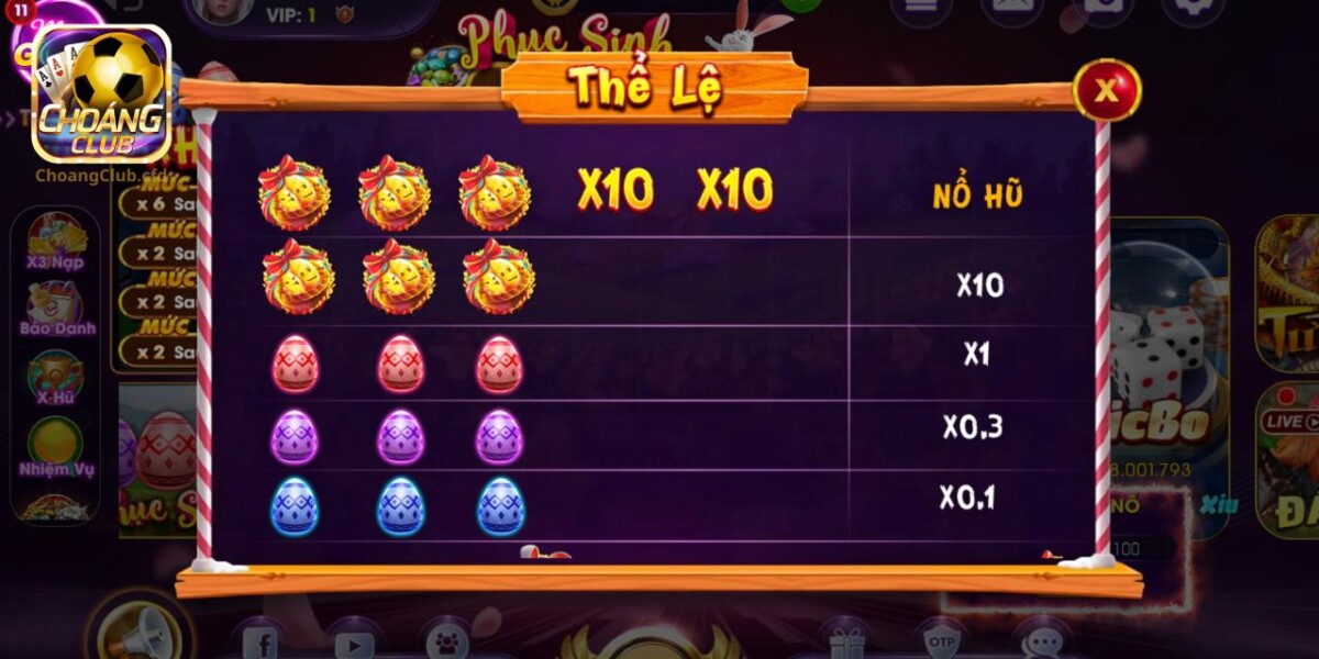 Các biểu tượng đầy sắc màu xuất hiện trong slot game Trứng Phục Sinh