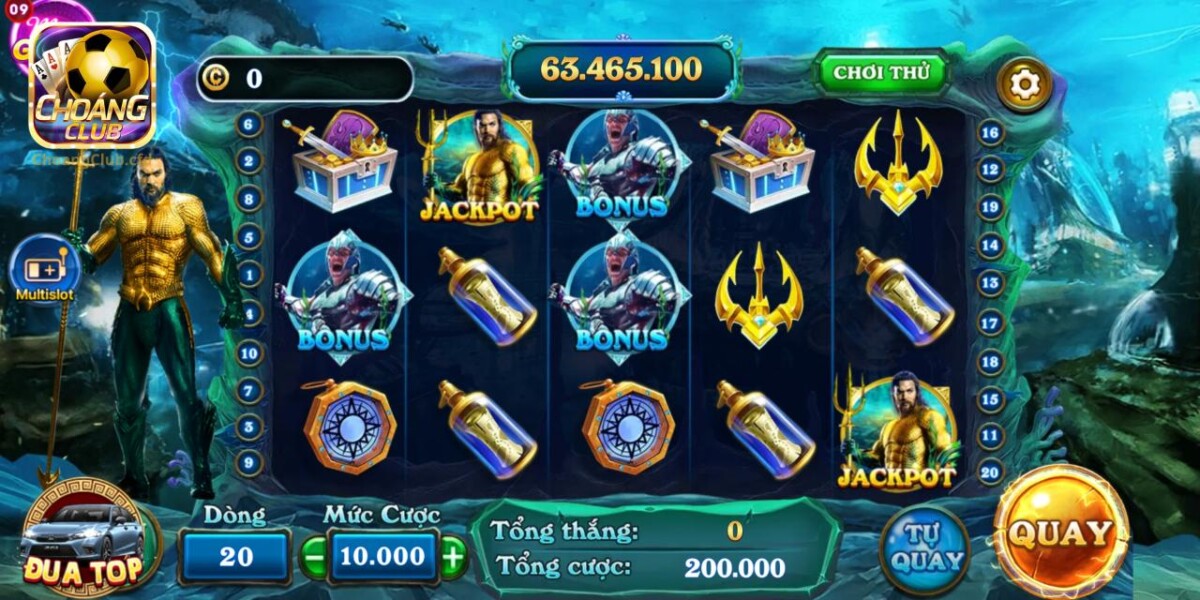 Các phần thưởng giá trị cùng biểu tượng Jackpot tại Aquaman