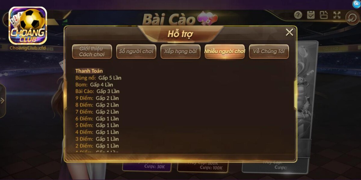 Hướng dẫn tính điểm khi tiến hành so sánh bài Ba Cây