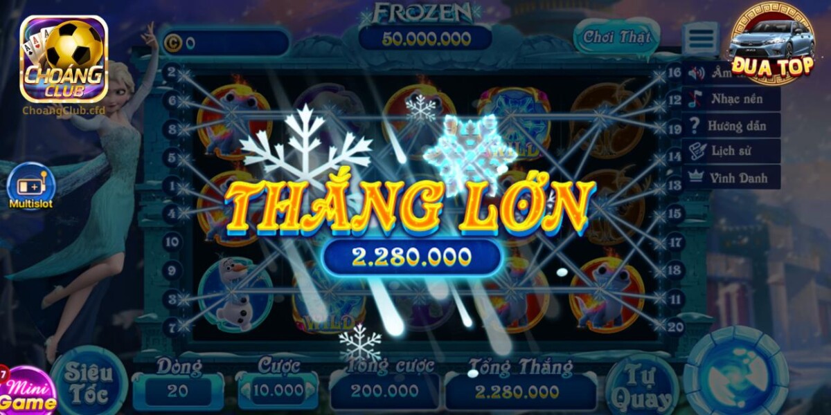 Kích hoạt các tính năng đặc sắc của game nổ hũ Frozen băng giá