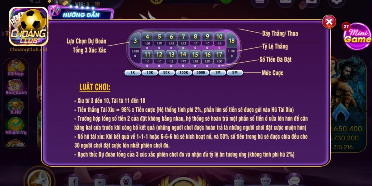 Luật chơi cơ bản tại tài xỉu truyền thống cần nắm rõ