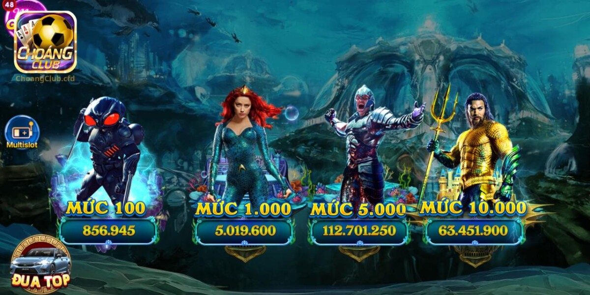 Luật chơi nổ hũ Aquaman tại Choang Club cực kỳ hấp dẫn