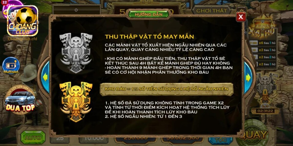 Vòng chơi thu thập vật tổ may mắn độc đáo