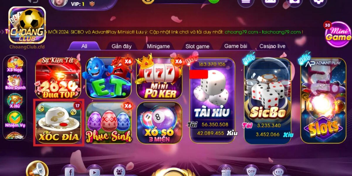 Xóc đĩa là trò chơi hấp dẫn dành cho người chơi mới tại nhà game Choáng